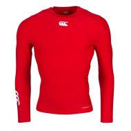 T-shirt Manches Longues Rouge Homme Canterbury Termoreg pas cher