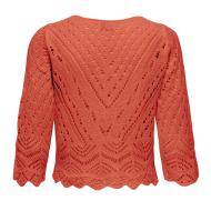 Pull En Maille Orange Femme JDY NEW vue 2