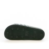 Claquettes Noir/Vert Adidas Adilette HP6266 vue 2