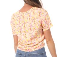 Top Imprimé Jaune/Rose Femme Vero Moda Measy vue 2