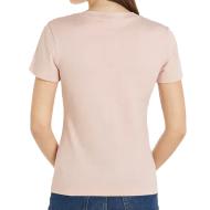 T-shirt Rose Femme Calvin Klein Jeans Monologo Slim vue 2