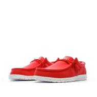 Chaussures Rouge Homme Hey Dude Wally Slub Canvas vue 6