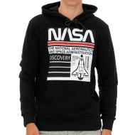 Sweat à capuche Noir Homme Nasa 59H