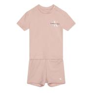 Ensemble Rose Bébé Garçon/Fille Calvin Klein Jeans Monogram pas cher