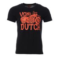 T-shirt Noir Homme Von Dutch TRLOG3