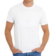 T-shirt Blanc Homme Guess Embossed