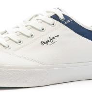 Baskets Blanc/Marine Homme Pepe jeans Kenton Road vue 7