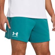 Short Bleu Homme Under Armour Rival Terry 6 pas cher