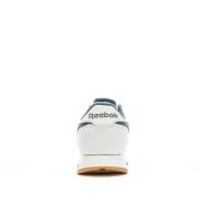 Baskets Blanches/Vertes Femme Reebok Classic Leather vue 3