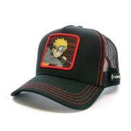 Casquette Noir/Rouge Homme Capslab Naruto pas cher