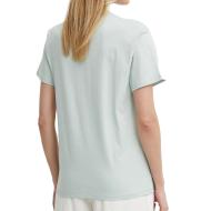 T-shirt Vert Femme Calvin Klein Micro Logo vue 2