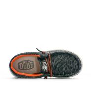 Chaussures Bleu Garçon Hey Dude Wally Youth Sox vue 4