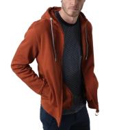 Sweat Zippé Terracotta Homme Deeluxe Cool