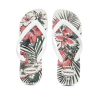 Tongs Blanche Homme Havaianas Aloha vue 2