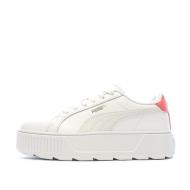 Baskets Blanches/Rose Femme Puma Karmen pas cher