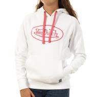 Sweat Blanc/Rose Femme Von Dutch Jill pas cher