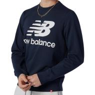 Sweat Marine Homme New Balance Essentials Stacked pas cher