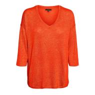 Pull Orange Femme Vero Moda Brianna 3/4