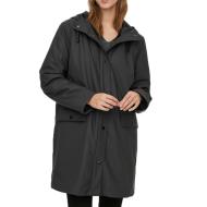 Veste de Pluie Gris Anthracite Femme Vero Moda Teddy Coated