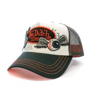 Casquette Noir/Blanc/Rouge Homme Von Dutch TPATCHES04 pas cher