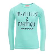 T-shirt Turquoise Fille Naf Naf 4051