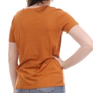 T-Shirt orange femme Teddy Smith Ticia Jersey Suede vue 2