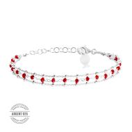 Bracelet Multi Chaînes Rouge Clio Blue Noemie