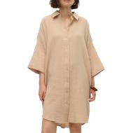 Robe Chemise Beige Femme Vero Moda Natali pas cher