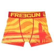 Boxer Rouge/Jaune à Imprimés Garçon Freegun Svet pas cher