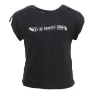 T-shirt Noir Fille Teddy Smith Tobli