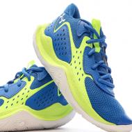 Chaussures de Basketball Bleu/Vert Mixte Under Armour Jet 23 vue 7