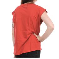 T-shirt Rouge/Orange Femme Pepe jeans Bloom vue 2