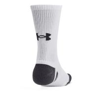 Lot de 3 Paires de Chaussettes Blanches/Noires Homme Under Armour Performance Tech vue 2