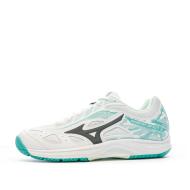 Chaussures de tennis Blanc/Bleu Femme Mizuno Breakshot pas cher