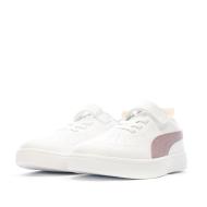 Baskets Blanches/Violet Fille Puma Rickie vue 6