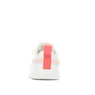 Baskets Blanche/Rose Fille Puma Rickie vue 3