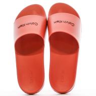 Claquettes Rouges Homme Calvin Klein Jeans Slide Rubber vue 3