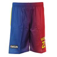 Barcelona Short de Baskets Bleu/Rouge Sport Zone Homme 2023/2024 pas cher