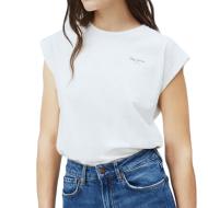 T-shirt Blanc Femme Pepe Jeans Bloom