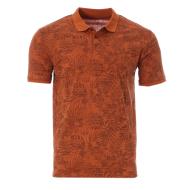 Polo Orange Homme RMS26 Tropical Fondu