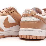 Baskets Rose/Blanche Femme Nike Dunk Low vue 6