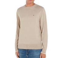 Pull Beige Homme Tommy Hilfiger Mouline Organic pas cher