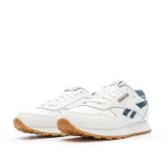 Baskets Blanches/Vertes Femme Reebok Classic Leather vue 6