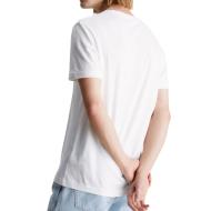 T-shirt Blanc Homme Calvin Klein Jeans Meta Monogram vue 2