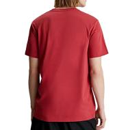 T-shirt Rouge Homme Calvin Klein Jeans  Embro Badge vue 2