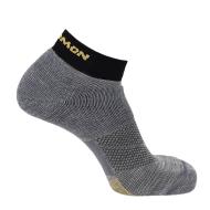 X1 Paire de Chaussettes Gris Mixte Salomon Ultra Ankle