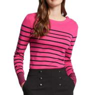 Pull Noir/Rose Femme Morgan Jauge pas cher