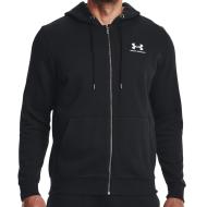 Sweat Zippé Noir Homme Under Armour Essential pas cher