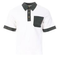 Polo Blanc/Kaki Femme Lacoste Polo Homme pas cher