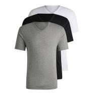 x3 T-shirt Noir/Blanc/Gris Homme LBO 266574 pas cher